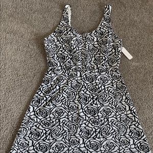 NWT Charming Charlie black and white dress